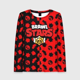Женский лонгслив 3D с принтом BRAWL STARS в городе Новоалтайск, 100% полиэстер | длинные рукава, круглый вырез горловины, полуприлегающий силуэт | android | brawl stars | games | mobile game | stars | игры | мобильные игры