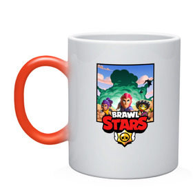 Кружка хамелеон с принтом BRAWL STARS в городе Новоалтайск, керамика | меняет цвет при нагревании, емкость 330 мл | android | brawl stars | games | mobile game | stars | игры | мобильные игры