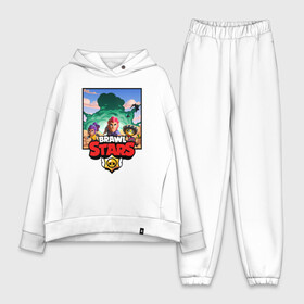 Женский костюм хлопок Oversize с принтом BRAWL STARS в городе Новоалтайск,  |  | android | brawl stars | games | mobile game | stars | игры | мобильные игры