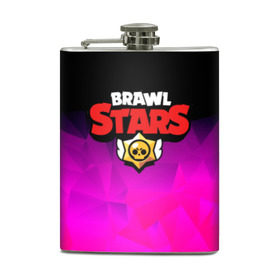 Фляга с принтом BRAWL STARS CRYSTALES в городе Новоалтайск, металлический корпус | емкость 0,22 л, размер 125 х 94 мм. Виниловая наклейка запечатывается полностью | Тематика изображения на принте: android | brawl stars | games | mobile game | stars | игры | мобильные игры