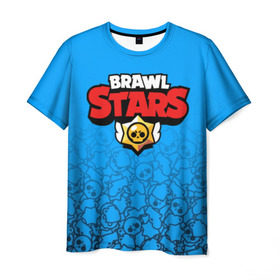 Мужская футболка 3D с принтом BRAWL STARS в городе Новоалтайск, 100% полиэфир | прямой крой, круглый вырез горловины, длина до линии бедер | android | brawl stars | games | mobile game | stars | игры | мобильные игры