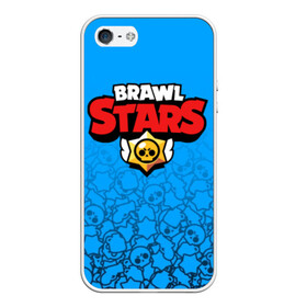 Чехол для iPhone 5/5S матовый с принтом BRAWL STARS в городе Новоалтайск, Силикон | Область печати: задняя сторона чехла, без боковых панелей | android | brawl stars | games | mobile game | stars | игры | мобильные игры