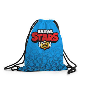 Рюкзак-мешок 3D с принтом BRAWL STARS в городе Новоалтайск, 100% полиэстер | плотность ткани — 200 г/м2, размер — 35 х 45 см; лямки — толстые шнурки, застежка на шнуровке, без карманов и подкладки | android | brawl stars | games | mobile game | stars | игры | мобильные игры