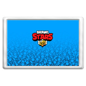 Магнит 45*70 с принтом BRAWL STARS в городе Новоалтайск, Пластик | Размер: 78*52 мм; Размер печати: 70*45 | Тематика изображения на принте: android | brawl stars | games | mobile game | stars | игры | мобильные игры