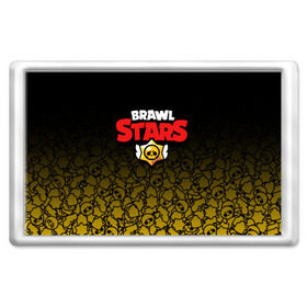 Магнит 45*70 с принтом BRAWL STARS в городе Новоалтайск, Пластик | Размер: 78*52 мм; Размер печати: 70*45 | Тематика изображения на принте: android | brawl stars | games | mobile game | stars | игры | мобильные игры
