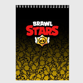 Скетчбук с принтом BRAWL STARS в городе Новоалтайск, 100% бумага
 | 48 листов, плотность листов — 100 г/м2, плотность картонной обложки — 250 г/м2. Листы скреплены сверху удобной пружинной спиралью | android | brawl stars | games | mobile game | stars | игры | мобильные игры