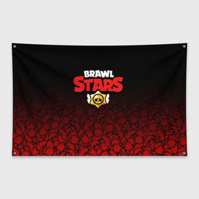Флаг-баннер с принтом BRAWL STARS в городе Новоалтайск, 100% полиэстер | размер 67 х 109 см, плотность ткани — 95 г/м2; по краям флага есть четыре люверса для крепления | android | brawl stars | games | mobile game | stars | игры | мобильные игры
