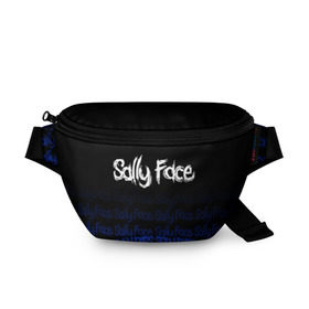 Поясная сумка 3D с принтом Sally Face (24) в городе Новоалтайск, 100% полиэстер | плотная ткань, ремень с регулируемой длиной, внутри несколько карманов для мелочей, основное отделение и карман с обратной стороны сумки застегиваются на молнию | face | fisher | larry johnson | mask | sally | sally face | sally fisher | демоны | духи | маска | призраки | салли | салли фейс | салли фишер | фейс
