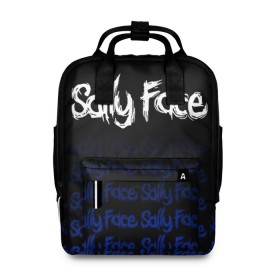 Женский рюкзак 3D с принтом Sally Face (24) в городе Новоалтайск, 100% полиэстер | лямки с регулируемой длиной, сверху ручки, чтобы рюкзак нести как сумку. Основное отделение закрывается на молнию, как и внешний карман. Внутри два дополнительных кармана, один из которых закрывается на молнию. По бокам два дополнительных кармашка, куда поместится маленькая бутылочка
 | face | fisher | larry johnson | mask | sally | sally face | sally fisher | демоны | духи | маска | призраки | салли | салли фейс | салли фишер | фейс