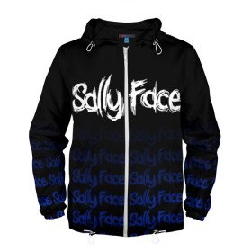 Мужская ветровка 3D с принтом Sally Face (24) в городе Новоалтайск, 100% полиэстер | подол и капюшон оформлены резинкой с фиксаторами, два кармана без застежек по бокам, один потайной карман на груди | face | fisher | larry johnson | mask | sally | sally face | sally fisher | демоны | духи | маска | призраки | салли | салли фейс | салли фишер | фейс