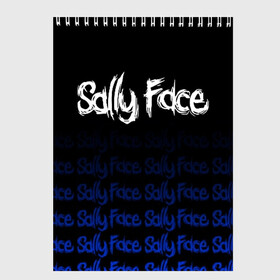 Скетчбук с принтом Sally Face (24) в городе Новоалтайск, 100% бумага
 | 48 листов, плотность листов — 100 г/м2, плотность картонной обложки — 250 г/м2. Листы скреплены сверху удобной пружинной спиралью | face | fisher | larry johnson | mask | sally | sally face | sally fisher | демоны | духи | маска | призраки | салли | салли фейс | салли фишер | фейс