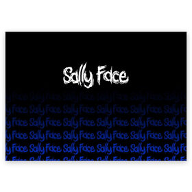 Поздравительная открытка с принтом Sally Face (24) в городе Новоалтайск, 100% бумага | плотность бумаги 280 г/м2, матовая, на обратной стороне линовка и место для марки
 | Тематика изображения на принте: face | fisher | larry johnson | mask | sally | sally face | sally fisher | демоны | духи | маска | призраки | салли | салли фейс | салли фишер | фейс