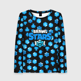 Женский лонгслив 3D с принтом BRAWL STARS в городе Новоалтайск, 100% полиэстер | длинные рукава, круглый вырез горловины, полуприлегающий силуэт | android | brawl stars | games | mobile game | stars | игры | мобильные игры