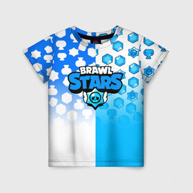 Детская футболка 3D с принтом BRAWL STARS в городе Новоалтайск, 100% гипоаллергенный полиэфир | прямой крой, круглый вырез горловины, длина до линии бедер, чуть спущенное плечо, ткань немного тянется | android | brawl stars | games | mobile game | stars | игры | мобильные игры