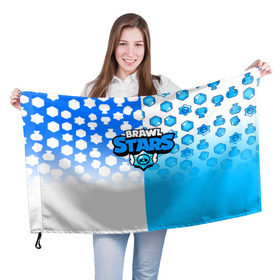 Флаг 3D с принтом BRAWL STARS в городе Новоалтайск, 100% полиэстер | плотность ткани — 95 г/м2, размер — 67 х 109 см. Принт наносится с одной стороны | android | brawl stars | games | mobile game | stars | игры | мобильные игры