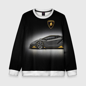 Детский свитшот 3D с принтом Lambo в городе Новоалтайск, 100% полиэстер | свободная посадка, прямой крой, мягкая тканевая резинка на рукавах и понизу свитшота | car | lamborghini | motorsport | power | prestige | автомобиль | автоспорт | ламборгини | мощь | престиж