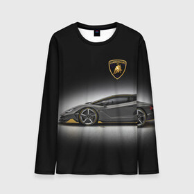 Мужской лонгслив 3D с принтом Lambo в городе Новоалтайск, 100% полиэстер | длинные рукава, круглый вырез горловины, полуприлегающий силуэт | car | lamborghini | motorsport | power | prestige | автомобиль | автоспорт | ламборгини | мощь | престиж