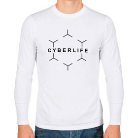 Мужской лонгслив хлопок с принтом CYBERLIFE в городе Новоалтайск, 100% хлопок |  | android | cyber life | cyberlife | detroit | detroit: become human | deviant | game | gamer | kara | markus | андроид | девиант | детройт | игра | игры | коннор | маркус | технологии