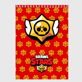 Скетчбук с принтом BRAWL STARS в городе Новоалтайск, 100% бумага
 | 48 листов, плотность листов — 100 г/м2, плотность картонной обложки — 250 г/м2. Листы скреплены сверху удобной пружинной спиралью | android | brawl stars | games | mobile game | stars | игры | мобильные игры