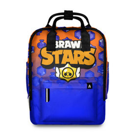 Женский рюкзак 3D с принтом BRAWL STARS в городе Новоалтайск, 100% полиэстер | лямки с регулируемой длиной, сверху ручки, чтобы рюкзак нести как сумку. Основное отделение закрывается на молнию, как и внешний карман. Внутри два дополнительных кармана, один из которых закрывается на молнию. По бокам два дополнительных кармашка, куда поместится маленькая бутылочка
 | android | brawl stars | games | mobile game | stars | игры | мобильные игры
