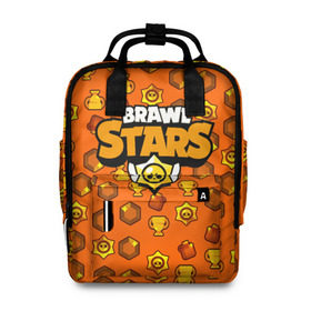 Женский рюкзак 3D с принтом BRAWL STARS в городе Новоалтайск, 100% полиэстер | лямки с регулируемой длиной, сверху ручки, чтобы рюкзак нести как сумку. Основное отделение закрывается на молнию, как и внешний карман. Внутри два дополнительных кармана, один из которых закрывается на молнию. По бокам два дополнительных кармашка, куда поместится маленькая бутылочка
 | android | brawl stars | games | mobile game | stars | игры | мобильные игры