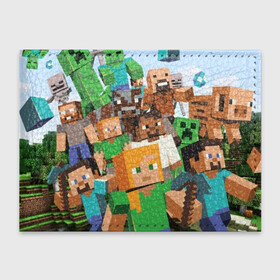Обложка для студенческого билета с принтом MINECRAFT в городе Новоалтайск, натуральная кожа | Размер: 11*8 см; Печать на всей внешней стороне | Тематика изображения на принте: blade | blocks | creeper | cubes | game | ken | mine craft | minecraft | mobs | sword | игры | крипер | майн крафт | майнкрафт | моб