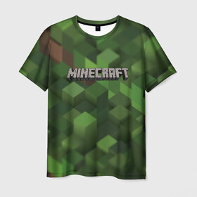 Мужская футболка 3D с принтом MINECRAFT  в городе Новоалтайск, 100% полиэфир | прямой крой, круглый вырез горловины, длина до линии бедер | blade | blocks | creeper | cubes | game | ken | mine craft | minecraft | mobs | sword | игры | крипер | майн крафт | майнкрафт | моб