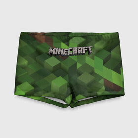 Детские купальные плавки 3D с принтом MINECRAFT в городе Новоалтайск, Полиэстер 85%, Спандекс 15% | Слитный крой, подклад по переду изделия, узкие бретели | blade | blocks | creeper | cubes | game | ken | mine craft | minecraft | mobs | sword | игры | крипер | майн крафт | майнкрафт | моб