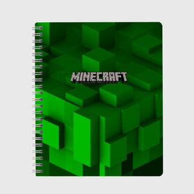 Тетрадь с принтом MINECRAFT в городе Новоалтайск, 100% бумага | 48 листов, плотность листов — 60 г/м2, плотность картонной обложки — 250 г/м2. Листы скреплены сбоку удобной пружинной спиралью. Уголки страниц и обложки скругленные. Цвет линий — светло-серый
 | blade | blocks | creeper | cubes | game | ken | mine craft | minecraft | mobs | sword | игры | крипер | майн крафт | майнкрафт | моб