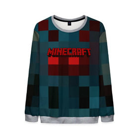 Мужской свитшот 3D с принтом MINECRAFT в городе Новоалтайск, 100% полиэстер с мягким внутренним слоем | круглый вырез горловины, мягкая резинка на манжетах и поясе, свободная посадка по фигуре | blade | blocks | creeper | cubes | game | ken | mine craft | minecraft | mobs | sword | игры | крипер | майн крафт | майнкрафт | моб