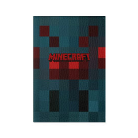 Обложка для паспорта матовая кожа с принтом MINECRAFT в городе Новоалтайск, натуральная матовая кожа | размер 19,3 х 13,7 см; прозрачные пластиковые крепления | blade | blocks | creeper | cubes | game | ken | mine craft | minecraft | mobs | sword | игры | крипер | майн крафт | майнкрафт | моб