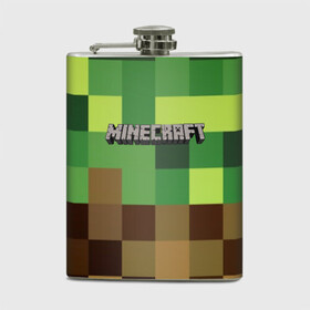 Фляга с принтом MINECRAFT в городе Новоалтайск, металлический корпус | емкость 0,22 л, размер 125 х 94 мм. Виниловая наклейка запечатывается полностью | Тематика изображения на принте: blade | blocks | creeper | cubes | game | ken | mine craft | minecraft | mobs | sword | игры | крипер | майн крафт | майнкрафт | моб