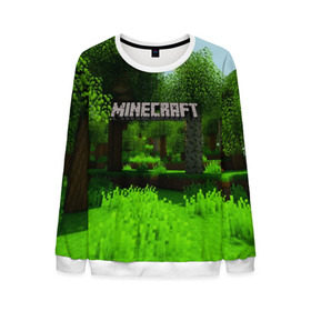 Мужской свитшот 3D с принтом MINECRAFT в городе Новоалтайск, 100% полиэстер с мягким внутренним слоем | круглый вырез горловины, мягкая резинка на манжетах и поясе, свободная посадка по фигуре | blade | blocks | creeper | cubes | game | ken | mine craft | minecraft | mobs | sword | игры | крипер | майн крафт | майнкрафт | моб