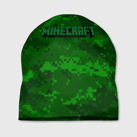 Шапка 3D с принтом MINECRAFT PIXEL в городе Новоалтайск, 100% полиэстер | универсальный размер, печать по всей поверхности изделия | blade | blocks | creeper | cubes | game | ken | mine craft | minecraft | mobs | sword | игры | крипер | майн крафт | майнкрафт | моб