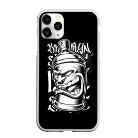 Чехол для iPhone 11 Pro матовый с принтом Баллон граффити в городе Новоалтайск, Силикон |  | art | black | city | color | cool | drawing | freedom | graffiti | hip hop | lettering | paint | spray | stencil | street | urbaniz | white | баллончик | белый | город | граффити | искусство | классный | клёвый | краска | крутой | надписи | рисунок | своб