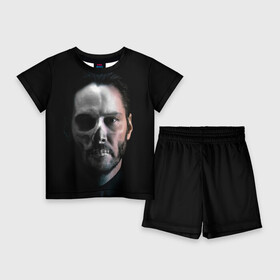 Детский костюм с шортами 3D с принтом Джон Уик 3 в городе Новоалтайск,  |  | john wick | john wick 3 | keanu reeves | movies | актер | блокбастер | боевик | голивуд | голливуд | джон вик | джон уик | драка | киану ривз | кино | кровь | стрельба | триллер | фильм | экшен