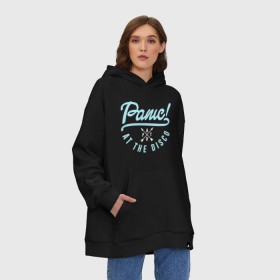 Худи SuperOversize хлопок с принтом Panic! At the Disco в городе Новоалтайск, 70% хлопок, 30% полиэстер, мягкий начес внутри | карман-кенгуру, эластичная резинка на манжетах и по нижней кромке, двухслойный капюшон
 | panic | panic at the disco | patd | группа | музыка | райан росс | рок