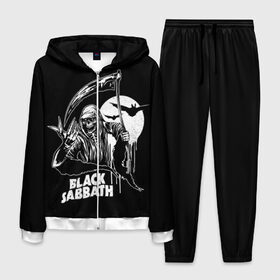 Мужской костюм 3D с принтом Black Sabbath в городе Новоалтайск, 100% полиэстер | Манжеты и пояс оформлены тканевой резинкой, двухслойный капюшон со шнурком для регулировки, карманы спереди | black sabbath | hard rock | heavy metal | блэк сабат | группы | метал | музыка | оззи осборн | рок | хард рок | хэви метал