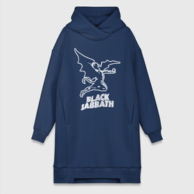 Платье-худи хлопок с принтом Black Sabbath в городе Новоалтайск,  |  | black sabbath | hard rock | heavy metal | блэк сабат | группы | метал | музыка | оззи осборн | рок | хард рок | хэви метал