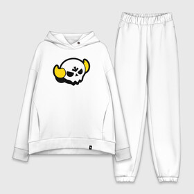 Женский костюм хлопок Oversize с принтом BRAWL STARS BULL в городе Новоалтайск,  |  | android | brawl stars | bull | colt | games | mobile game | stars | берли | бо | брок | ворон | джесси | динамайк | дэррил | игры | кольт | леон | мобильные игры | мортис | нита | пайпер | пенни | поко | пэм | рикошет | спайк | тара | фрэн