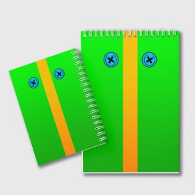 Блокнот с принтом BRAWL STARS LEON в городе Новоалтайск, 100% бумага | 48 листов, плотность листов — 60 г/м2, плотность картонной обложки — 250 г/м2. Листы скреплены удобной пружинной спиралью. Цвет линий — светло-серый
 | Тематика изображения на принте: brawl stars | bull | colt | crow | leon | stars | берли | бо | брок | ворон | джесси | динамайк | дэррил | кольт | леон | мортис | нита | пайпер | пенни | поко | пэм | рикошет | спайк | фрэнк | шелли | эль примо