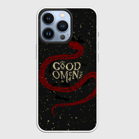 Чехол для iPhone 13 Pro с принтом Змея Good Omens в городе Новоалтайск,  |  | Тематика изображения на принте: evil | good | good omens | азирафель | ангел | благие намерения | гуд оменс | демон | добро | зло | змея | кроули