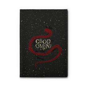 Обложка для автодокументов с принтом Змея Good Omens в городе Новоалтайск, натуральная кожа |  размер 19,9*13 см; внутри 4 больших “конверта” для документов и один маленький отдел — туда идеально встанут права | Тематика изображения на принте: evil | good | good omens | азирафель | ангел | благие намерения | гуд оменс | демон | добро | зло | змея | кроули