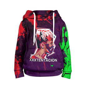 Детская толстовка 3D с принтом XXXtentacion (Брызги Красок). в городе Новоалтайск, 100% полиэстер | двухслойный капюшон со шнурком для регулировки, мягкие манжеты на рукавах и по низу толстовки, спереди карман-кенгуру с мягким внутренним слоем | bad | dead | death | rap | revenge | rip | usa | xxxtentacion | зарубежный реп | ревендж | реп