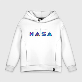 Детское худи Oversize хлопок с принтом Nasa в городе Новоалтайск, френч-терри — 70% хлопок, 30% полиэстер. Мягкий теплый начес внутри —100% хлопок | боковые карманы, эластичные манжеты и нижняя кромка, капюшон на магнитной кнопке | nasa | space | trend | галактика | земля | илон | картинка | картинки | космонавт | космонавтика | космос | луна | маск | мода | надпись | наса | планета | планеты | ракета | система | тренды