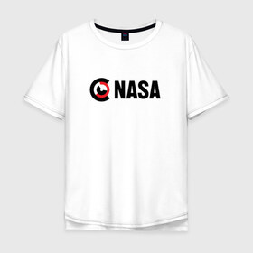 Мужская футболка хлопок Oversize с принтом Nasa в городе Новоалтайск, 100% хлопок | свободный крой, круглый ворот, “спинка” длиннее передней части | nasa | space | галактика | земля | илон | инопланетяне | инопланетянин | картинка | картинки | космонавт | космос | луна | маск | мода | надпись | наса | планета | планеты | система | тренды