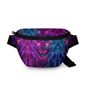 Поясная сумка 3D с принтом CS GO Hyper Beast в городе Новоалтайск, 100% полиэстер | плотная ткань, ремень с регулируемой длиной, внутри несколько карманов для мелочей, основное отделение и карман с обратной стороны сумки застегиваются на молнию | 2019 | computer game | counter strike | cs | cs go | csgo | dota | dota2 | game | howl | hyperbeast | warning | автомат | вой | го | игрок | компьютерная игра | контр страйк | контра | кс | оружие | турнир