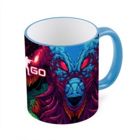 Кружка с принтом CS GO Hyper Beast в городе Новоалтайск, керамика | ёмкость 330 мл | 2019 | computer game | counter strike | cs | cs go | csgo | dota | dota2 | game | howl | hyperbeast | warning | автомат | вой | го | игрок | компьютерная игра | контр страйк | контра | кс | оружие | турнир
