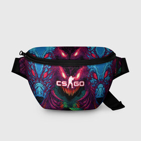 Поясная сумка 3D с принтом CS GO Hyper Beast в городе Новоалтайск, 100% полиэстер | плотная ткань, ремень с регулируемой длиной, внутри несколько карманов для мелочей, основное отделение и карман с обратной стороны сумки застегиваются на молнию | 2019 | computer game | counter strike | cs | cs go | csgo | dota | dota2 | game | howl | hyperbeast | warning | автомат | вой | го | игрок | компьютерная игра | контр страйк | контра | кс | оружие | турнир