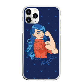 Чехол для iPhone 11 Pro Max матовый с принтом Крутая принцесса в городе Новоалтайск, Силикон |  | Тематика изображения на принте: background | blue | color | cool | eyes | face | girl | hair | hand | lips | look | pattern | power | princess | text | woman | взгляд | волосы | глаза | губы | девушка | женщина | круто | кудр | лицо | мускулы | мышцы | прикольно | 